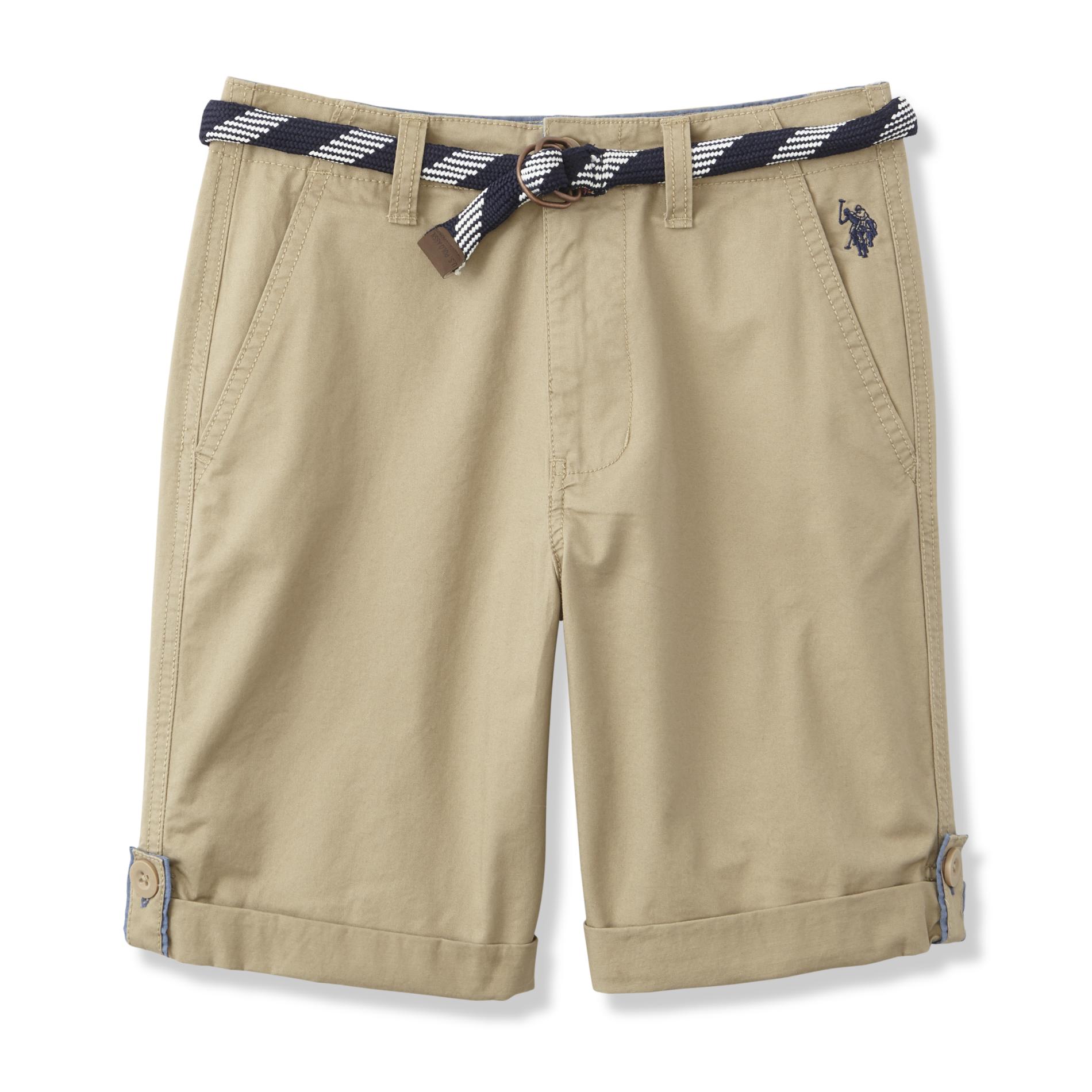 U.S. Polo Assn. Boys' Belted Shorts