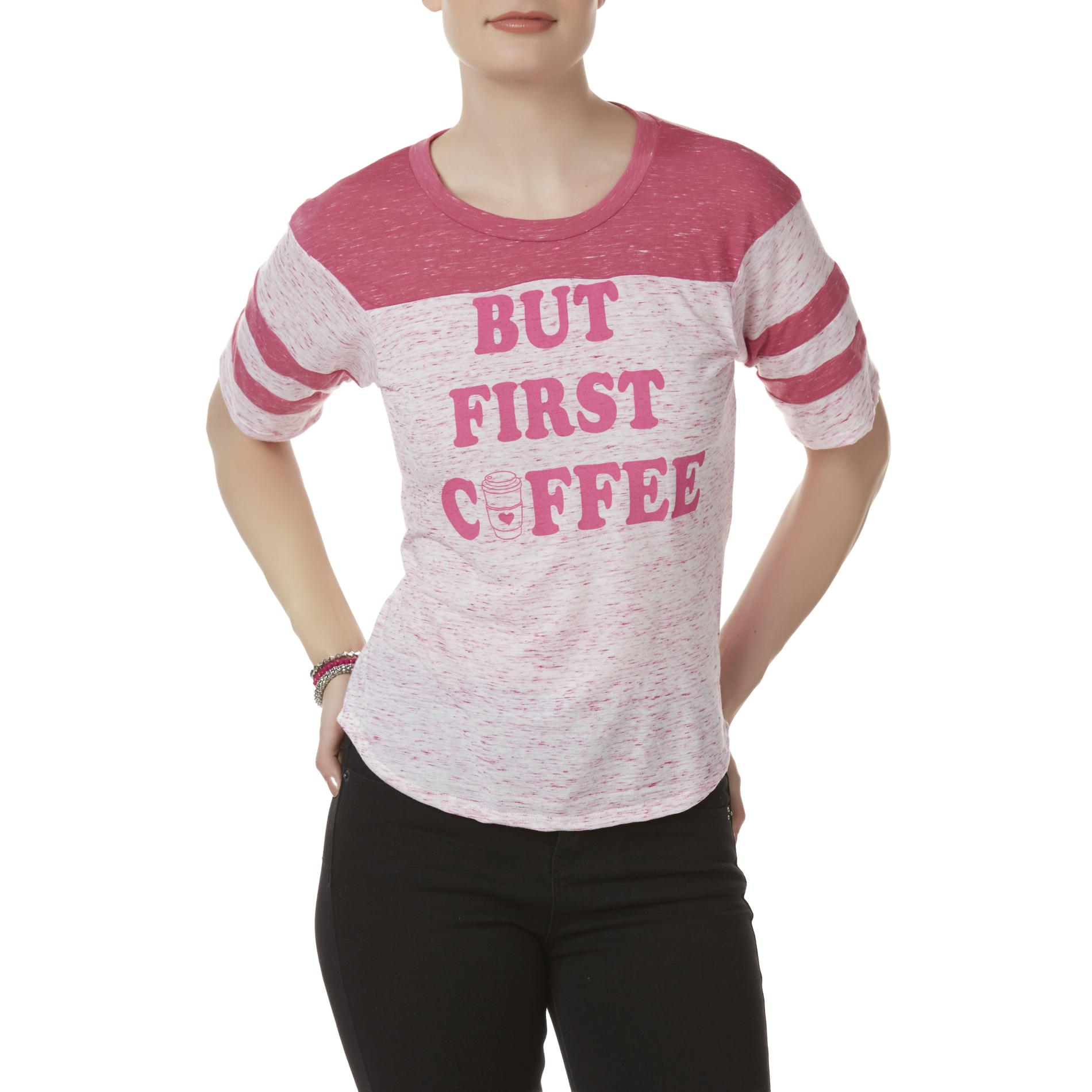 Joe Boxer Juniors' Football Jersey T-Shirt - But First Coffee