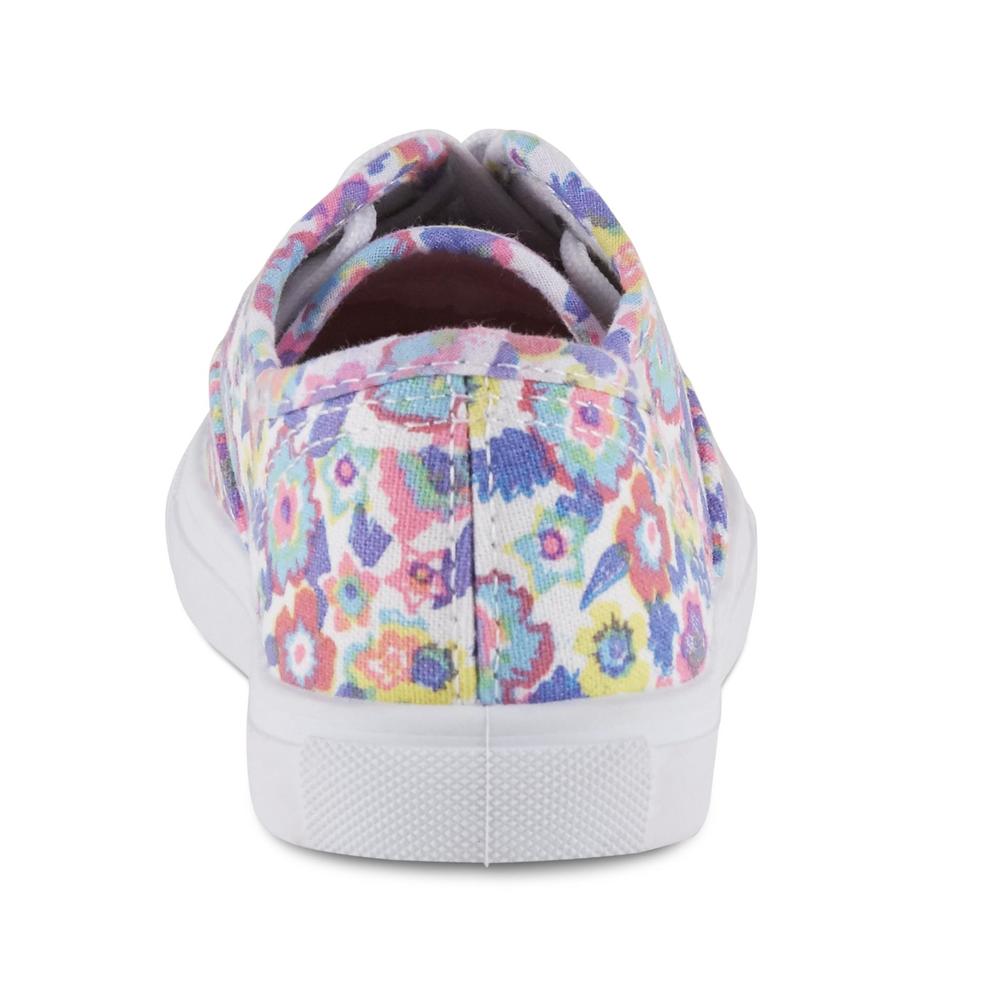 Basic Editions Girls' Reva Print Sneaker - Multicolor/Floral