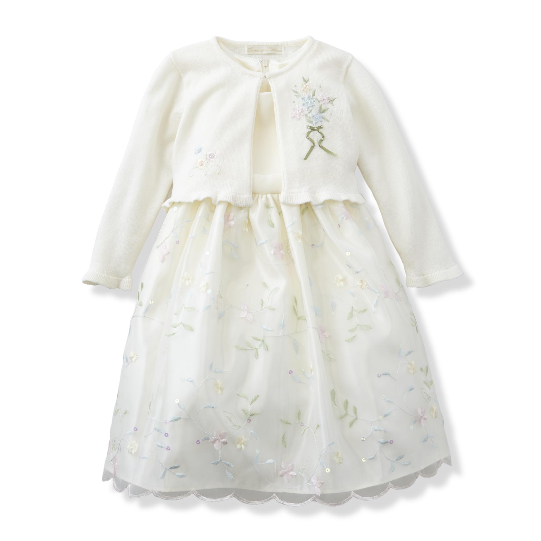 American Princess Infant & Toddler Girls' Special Occasion Dress & Shrug - Floral