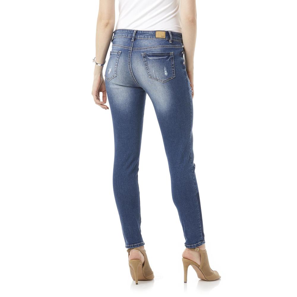 ROEBUCK & CO R1893 Women's Patched Skinny Jeans