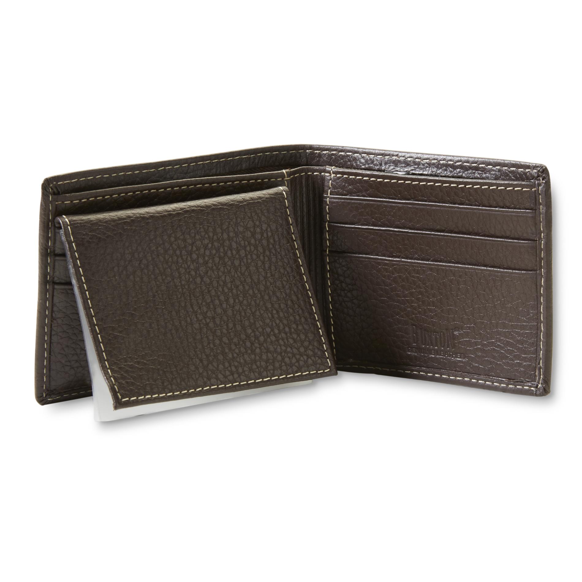 Buxton Men's Bifold Wallet & Valet Tray