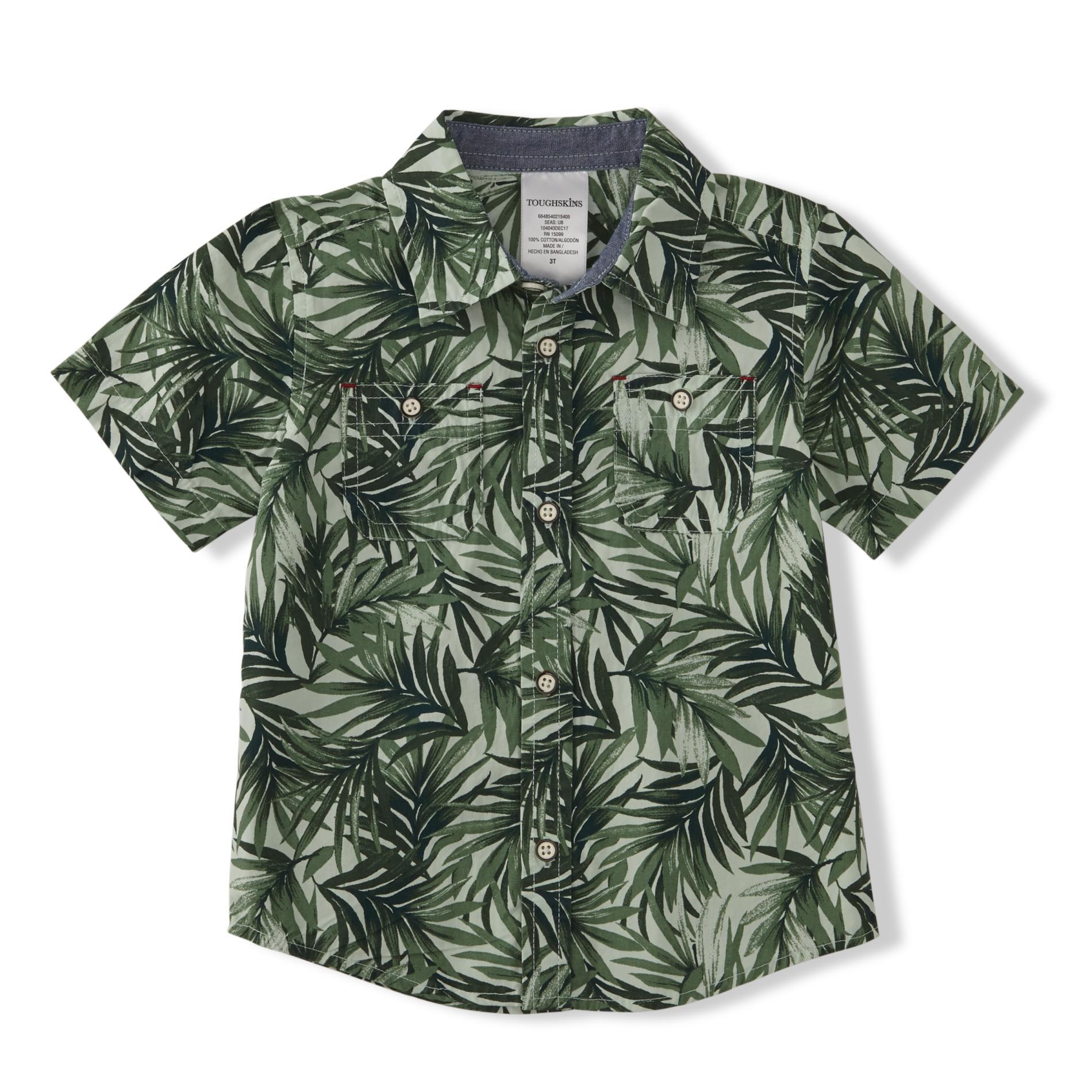 Toughskins Infant & Toddler Boys' Button-Front Shirt - Tropical