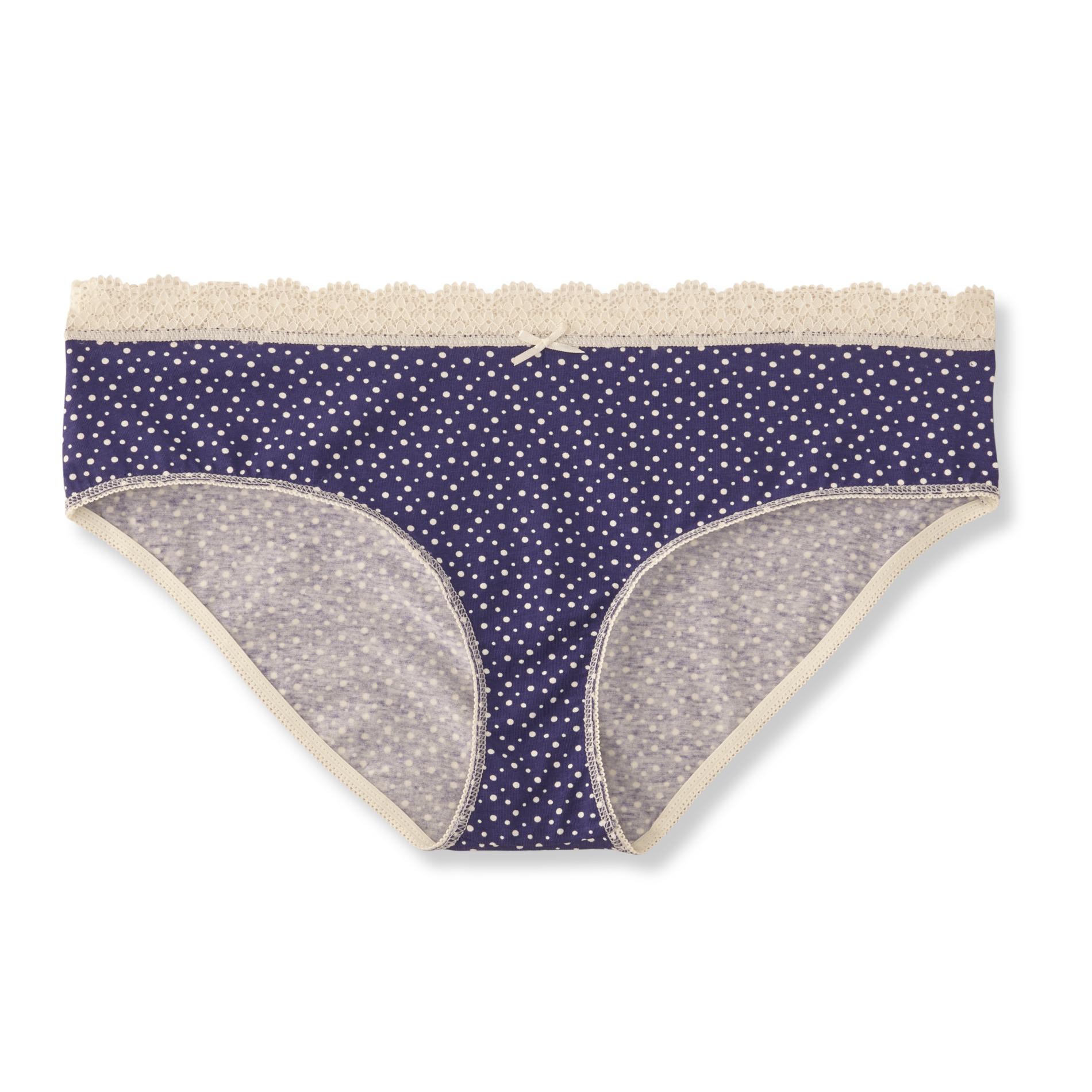 Joe Boxer Juniors' LaceTrim Hipster Panties Dots Shop Your Way