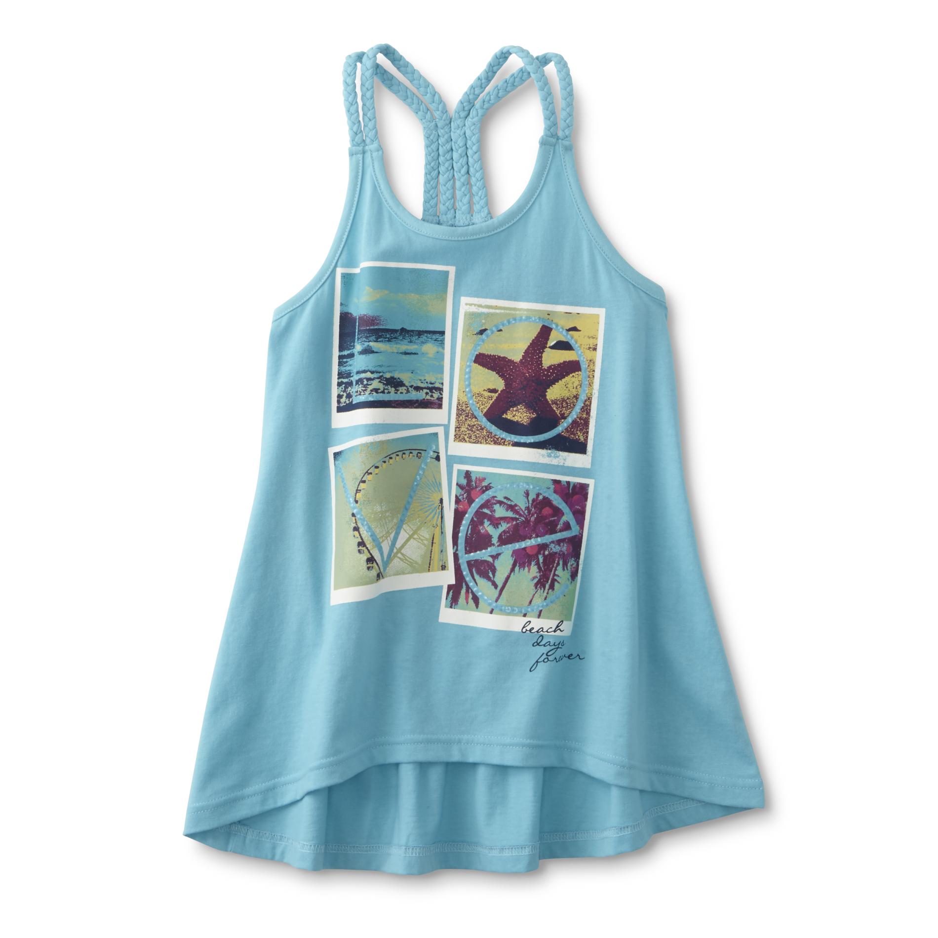 Canyon River Blues Girl's Embellished Tank Top - Beach