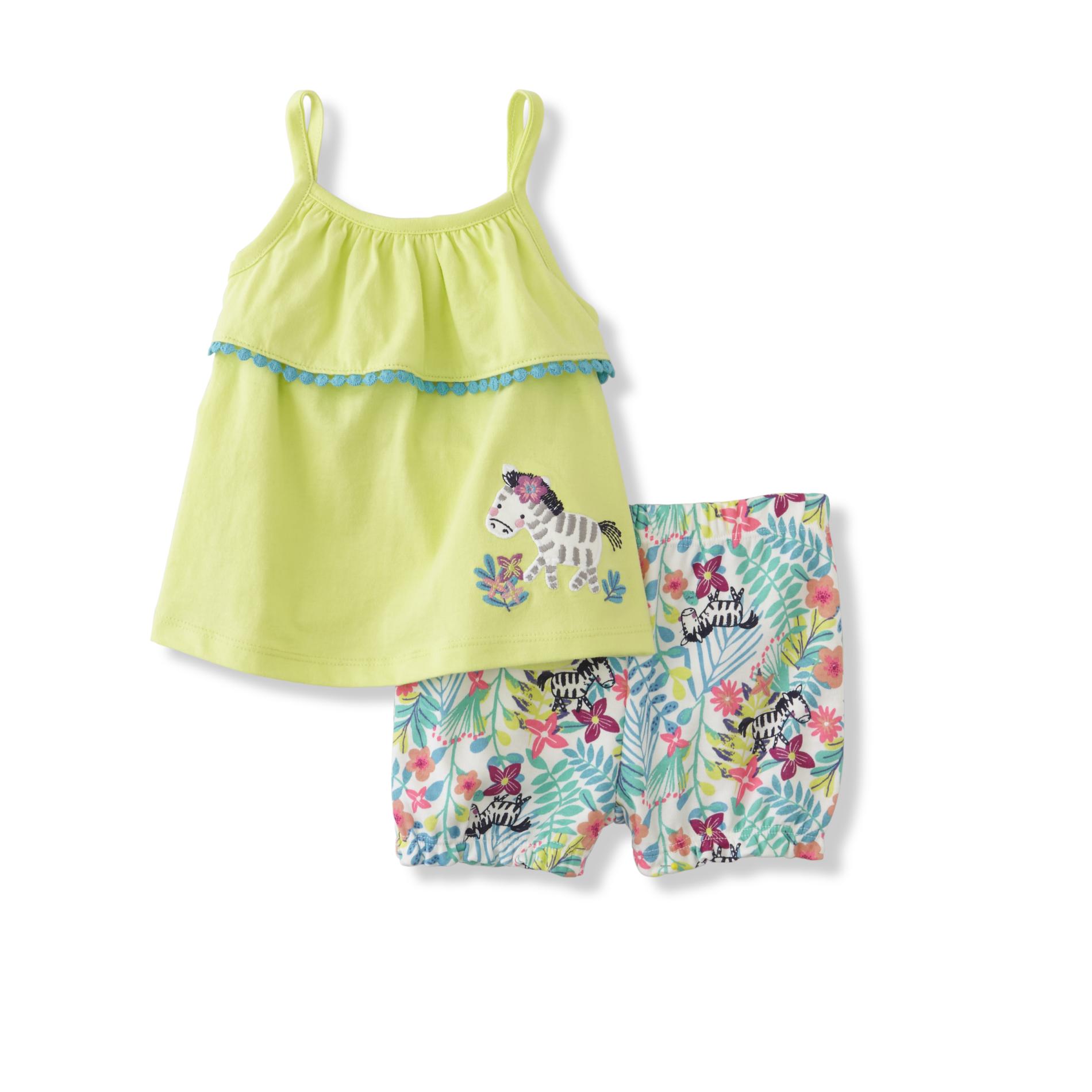 Little Wonders Infant Girls' Tank Top & Shorts - Zebra