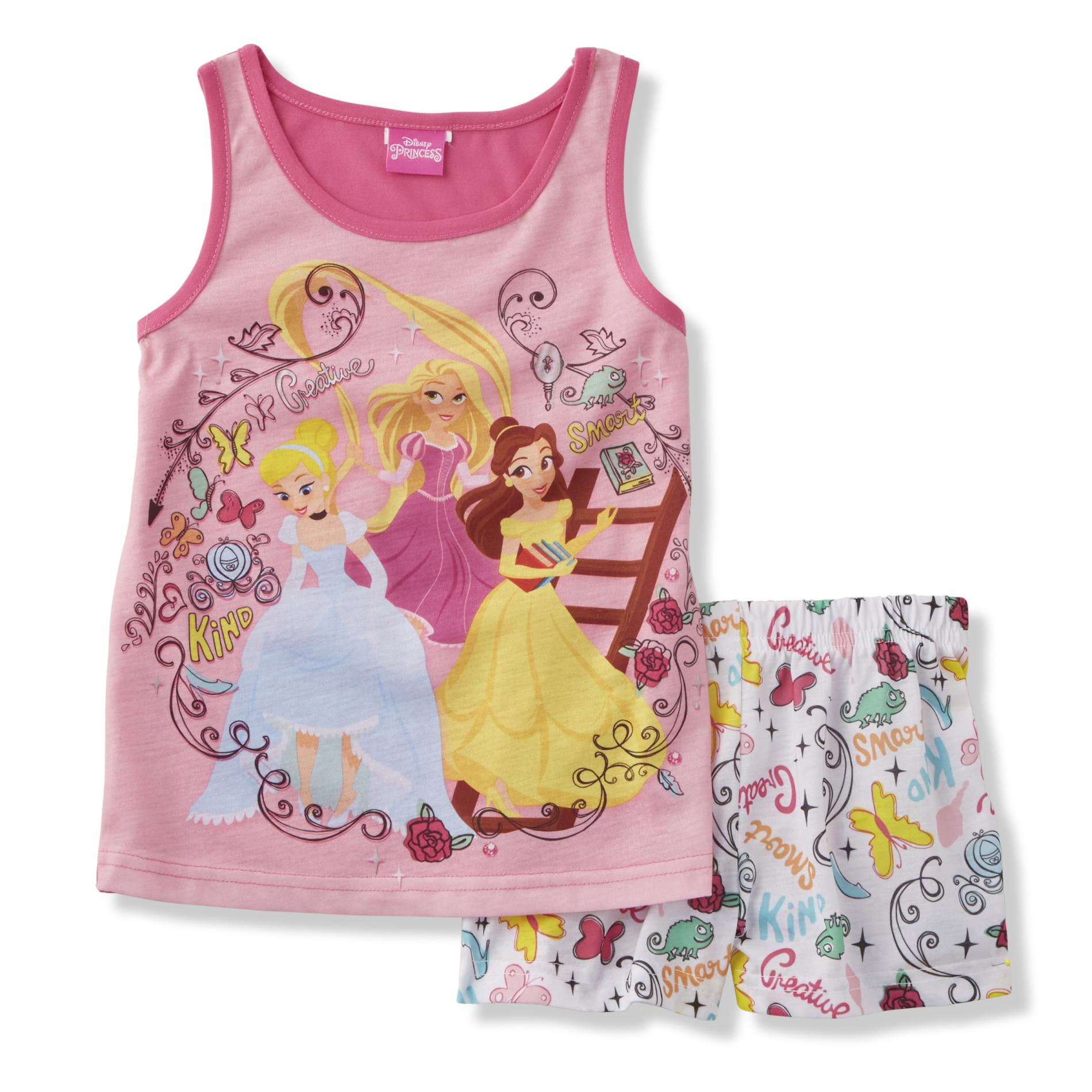 Disney Princess Girls' Pajama Tank Top & Shorts Shop Your Way Online