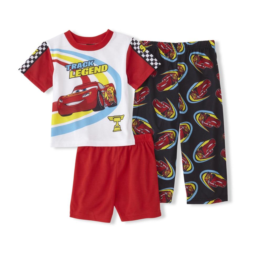 Cars Toddler Boys' Pajama Shirt, Pants & Shorts - Track Legend
