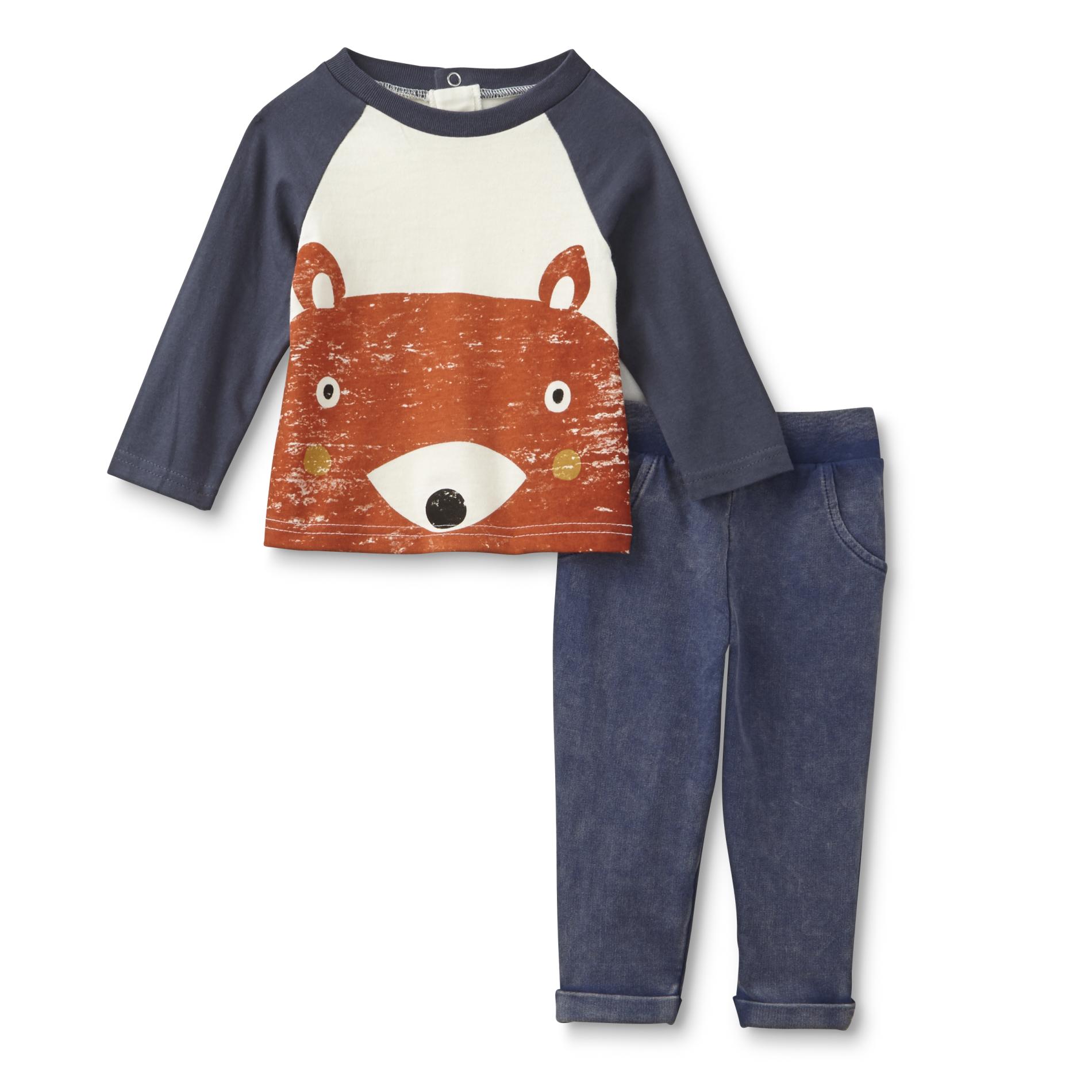 Little Wonders Newborn & Infant Boy's Shirt & Pants - Bear