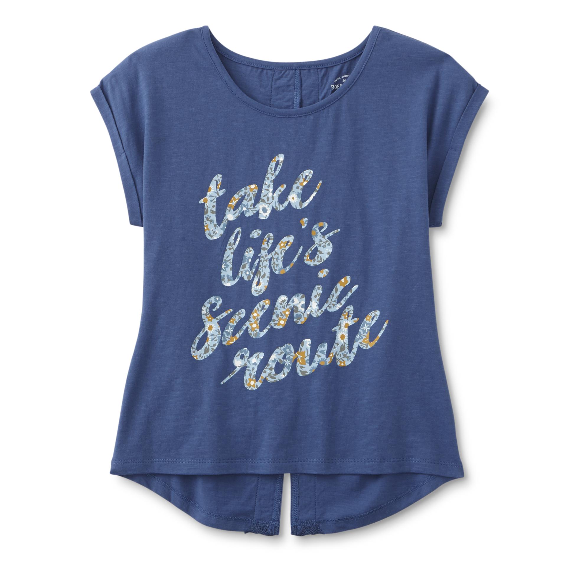 ROEBUCK & CO R1893 Girl's Graphic T-Shirt - Take Life's Scenic Route