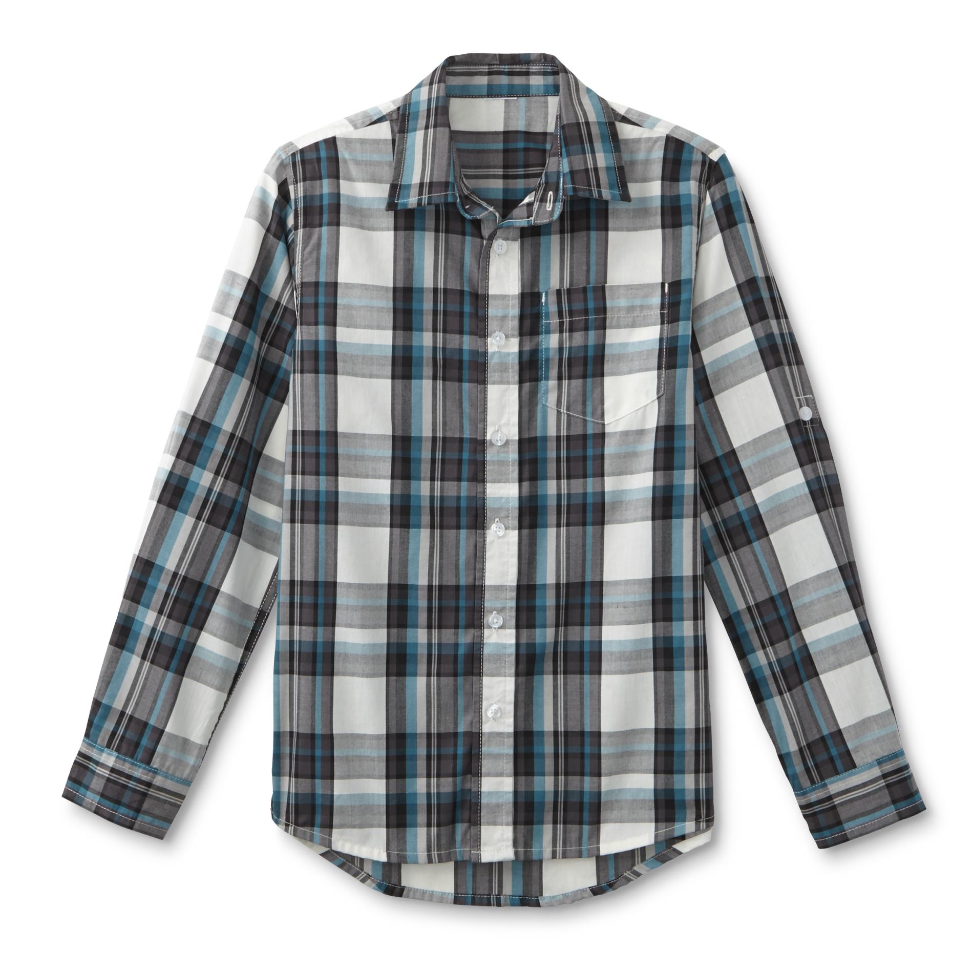 Simply Styled Boy's Long-Sleeve Shirt - Plaid