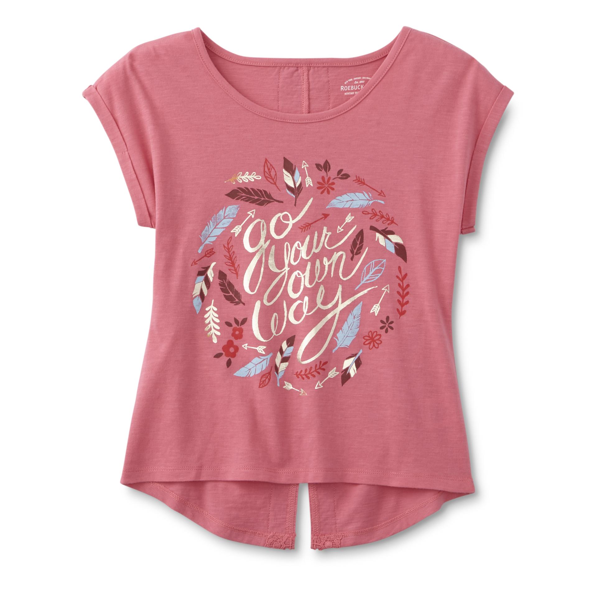 ROEBUCK & CO R1893 Girl's Graphic T-Shirt - Go Your Own Way