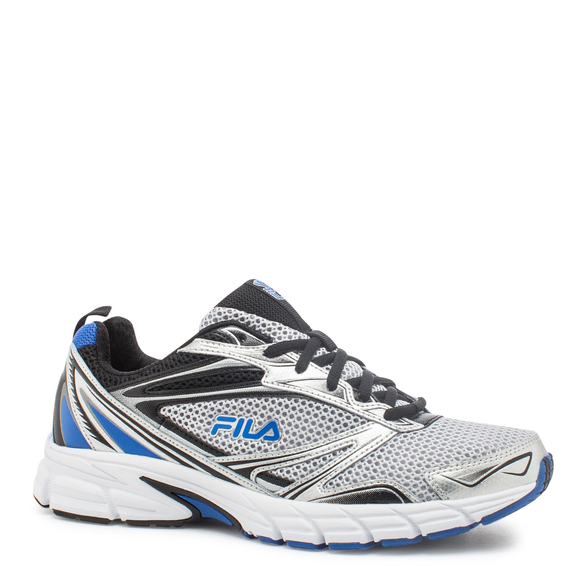 Fila Men's Royalty Silver/Black/Blue Running Shoe