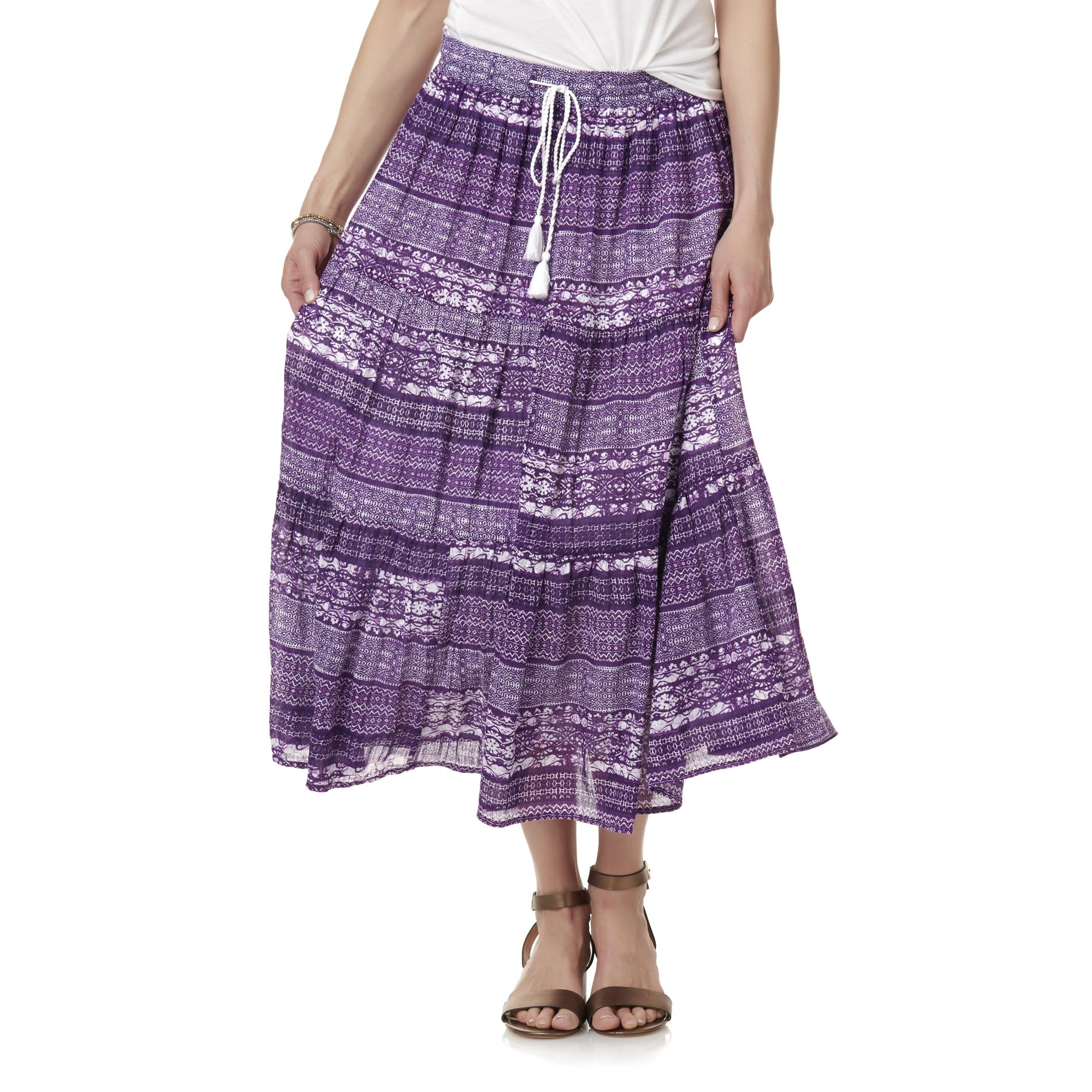 Laura Scott Women's Crinkle Skirt - Mixed