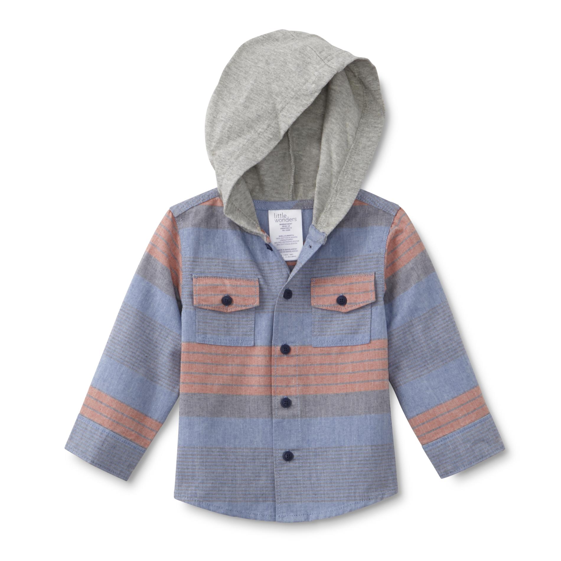 Little Wonders Newborn & Infant Boy's Hooded Shirt - Striped