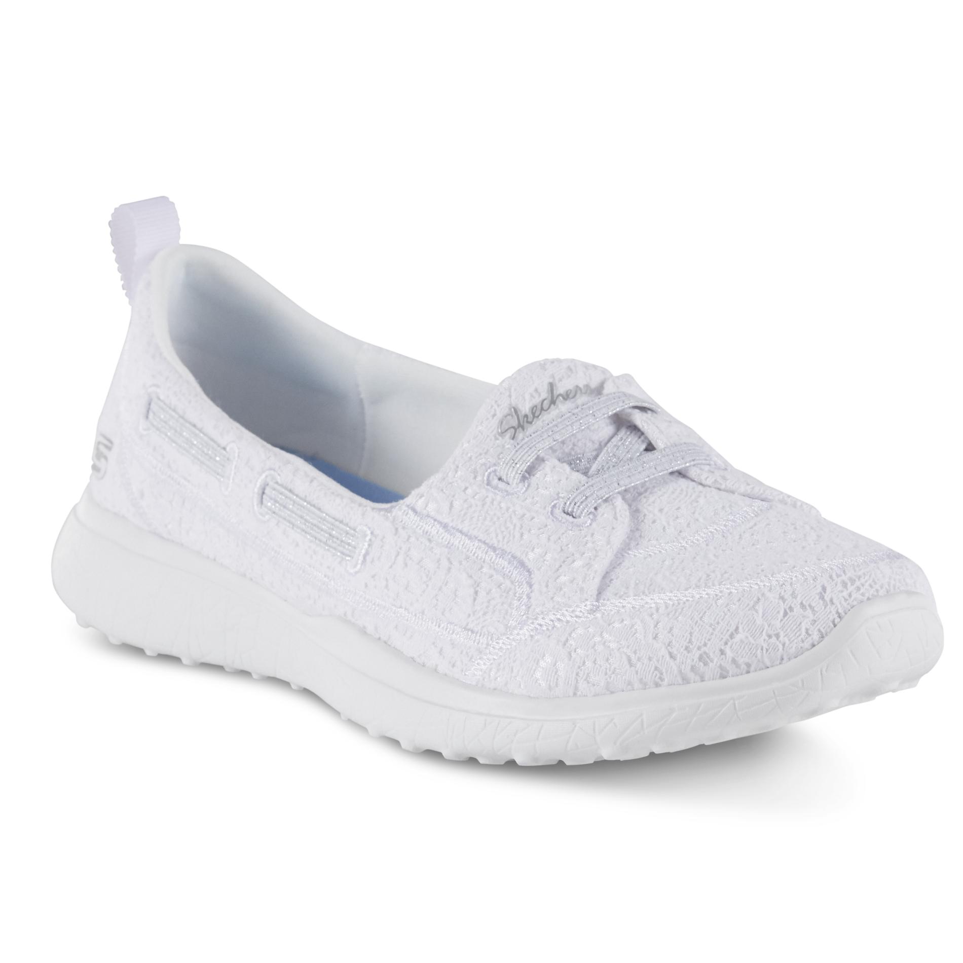 Skechers Women's Microburst Gentle Gaze Casual Shoe - White | Shop Your ...