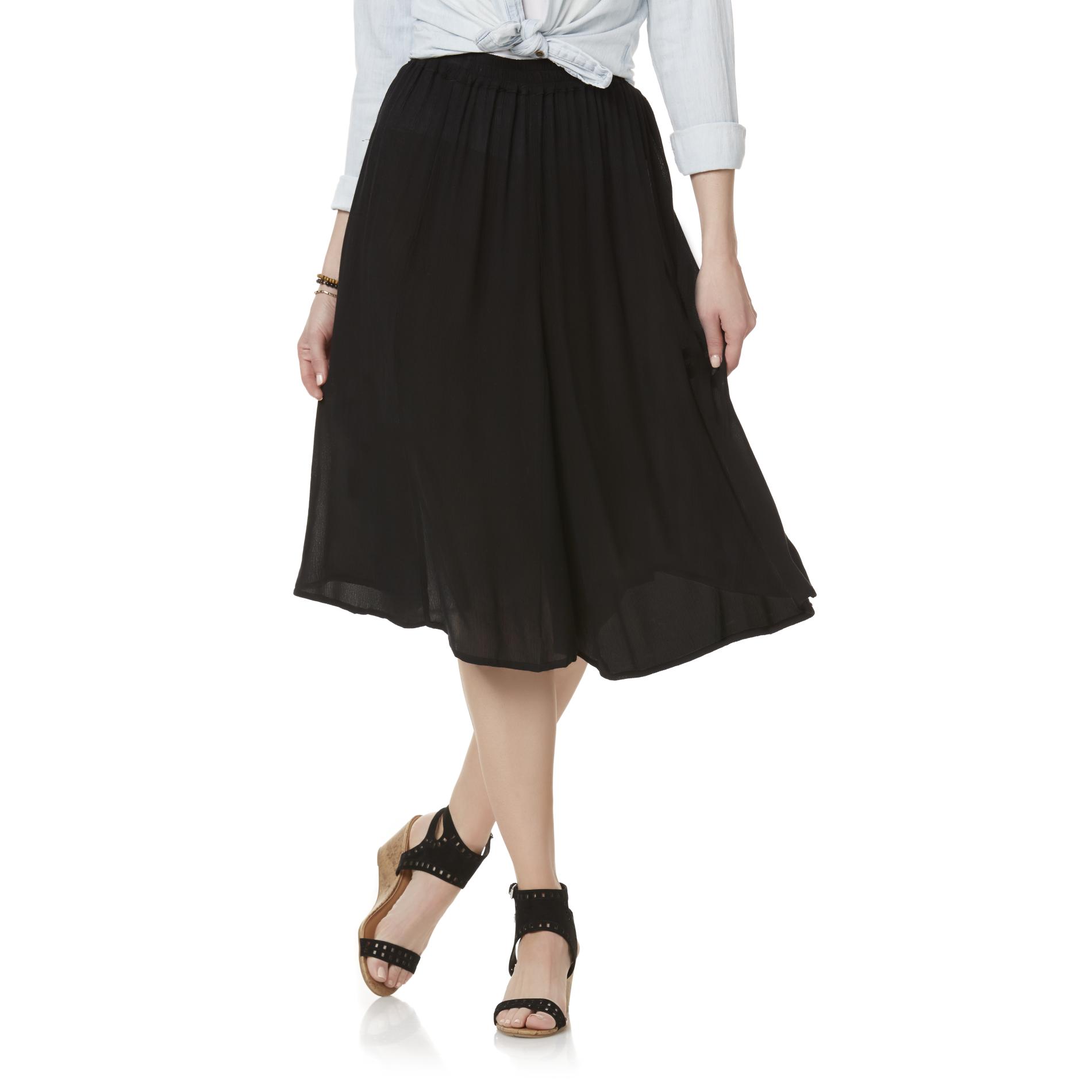Laura Scott Women's Crepon Skirt