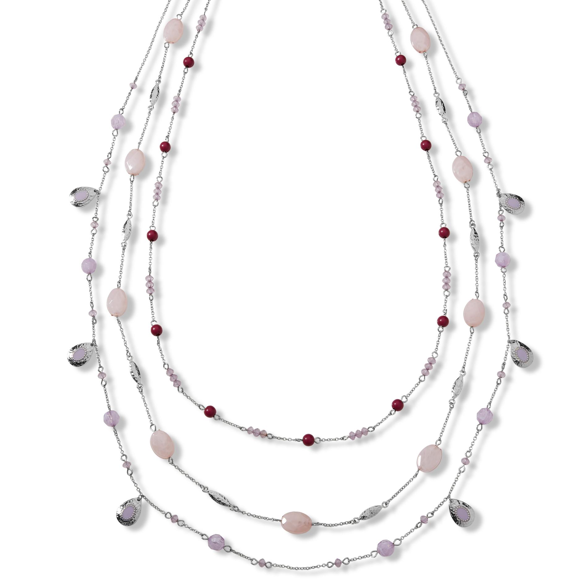 Jaclyn Smith Women's Silvertone Strand Necklace