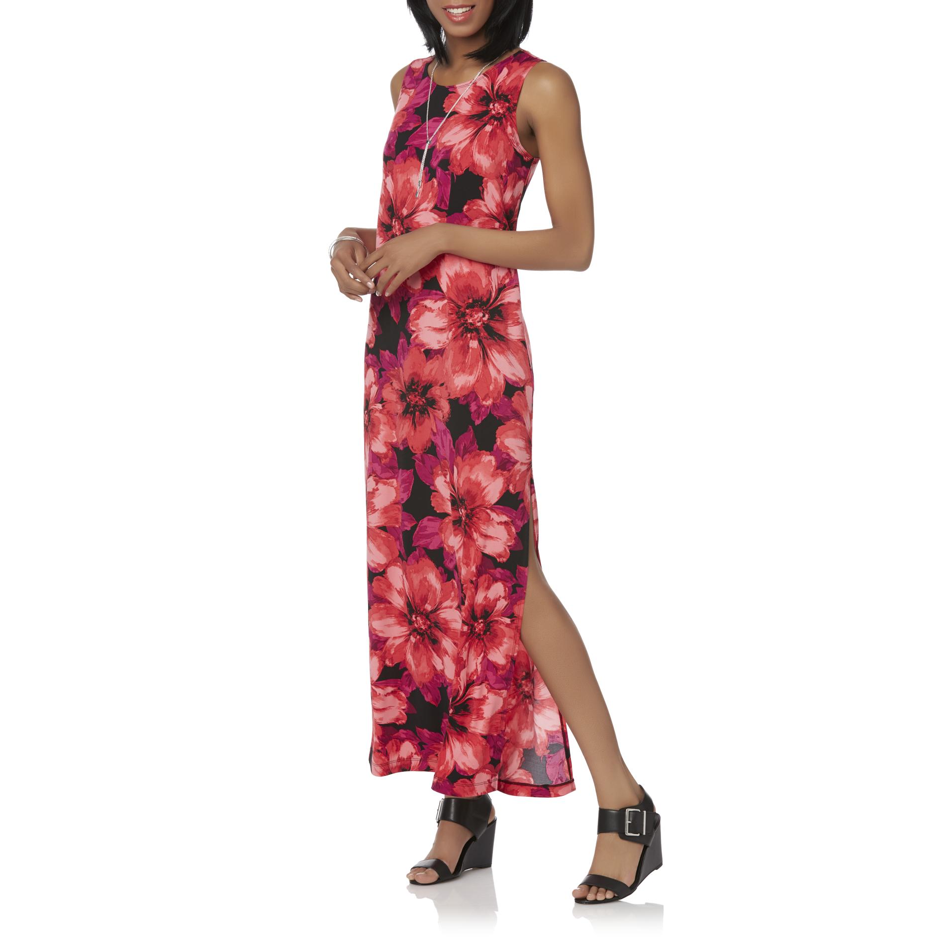 Tiana B Women's Sleeveless Maxi Dress - Floral