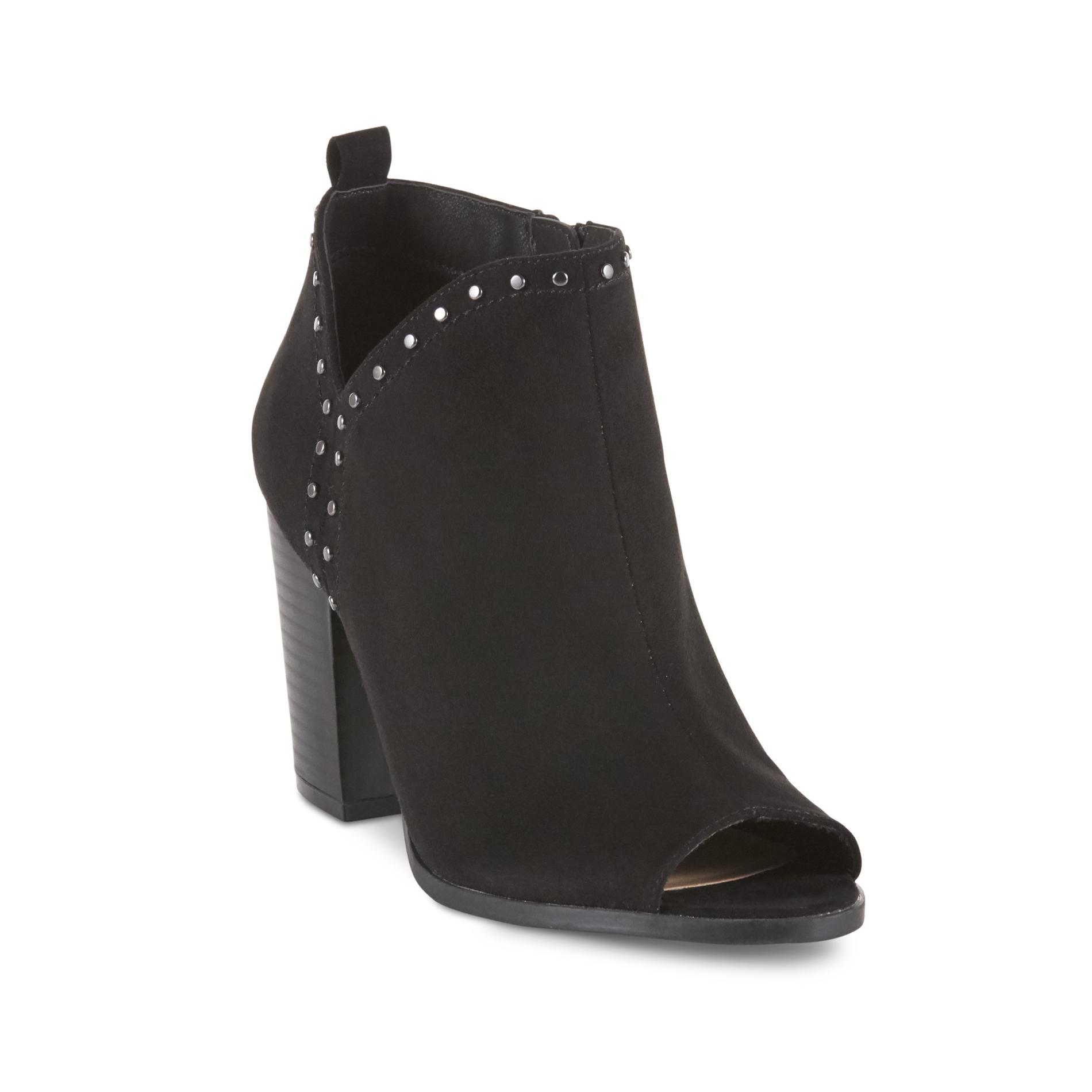Route 66 Women's Violet Black Peep Toe Bootie, 5 Route 66 Women's Violet Black Peep Toe Bootie, 5