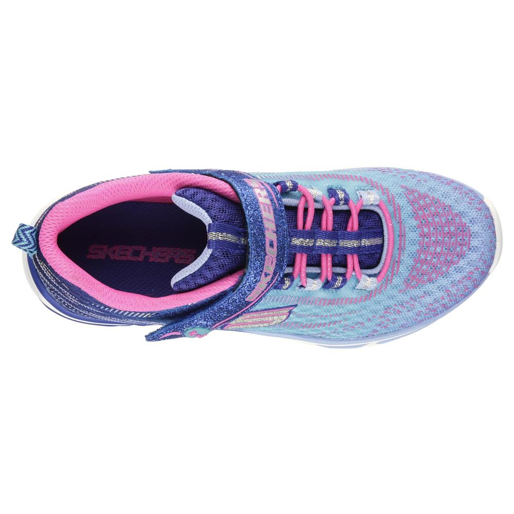 Skechers Girl's Litebeams Blue/Purple Athletic Shoe