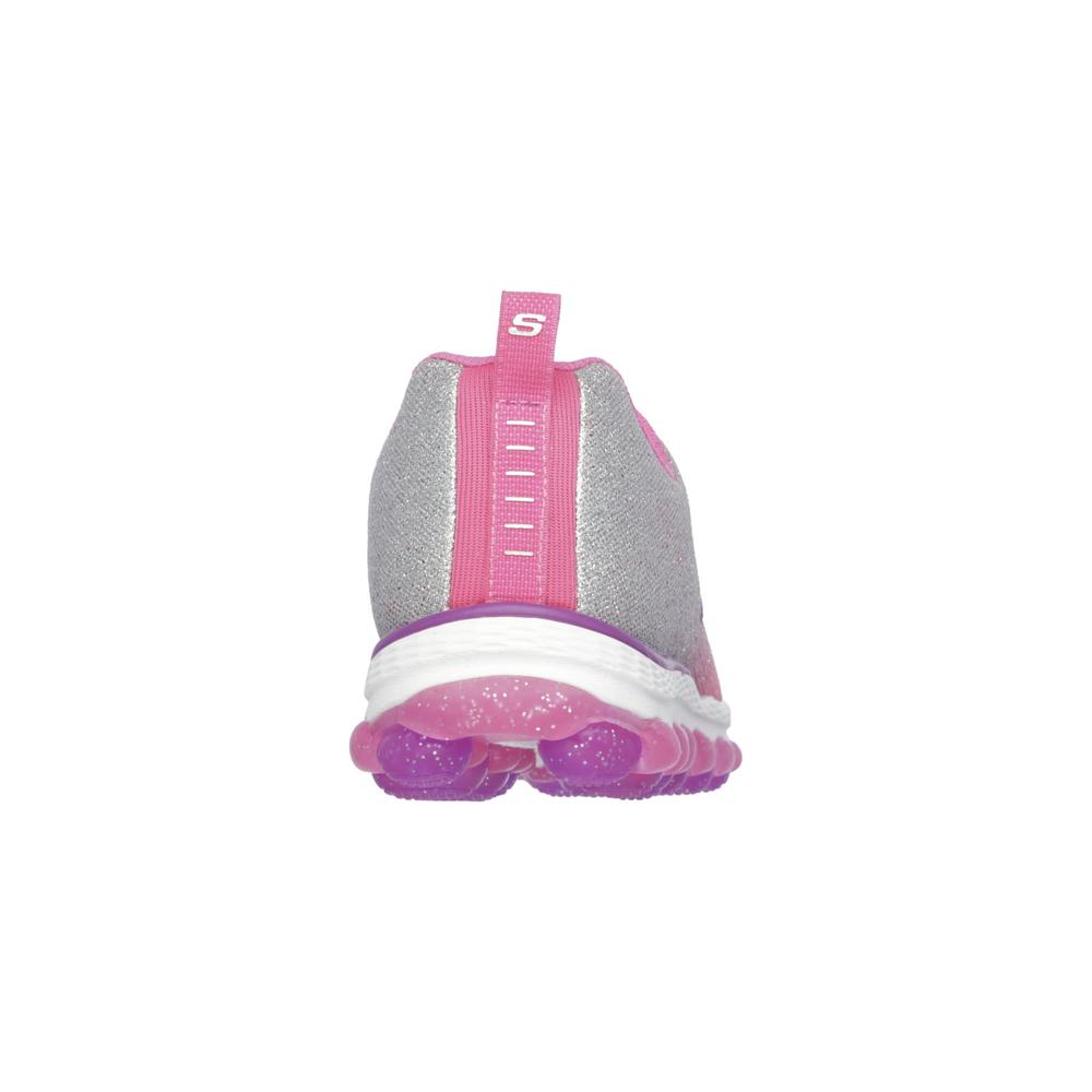 Skechers Girl's Skech-Air Ultra Glitterbeam Pink/Silver/Glitter Athletic Shoe