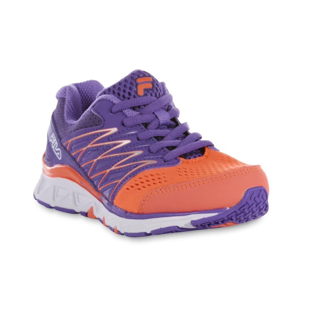 Fila Girl's Gallactic Purple/Orange/Silver Running Shoe