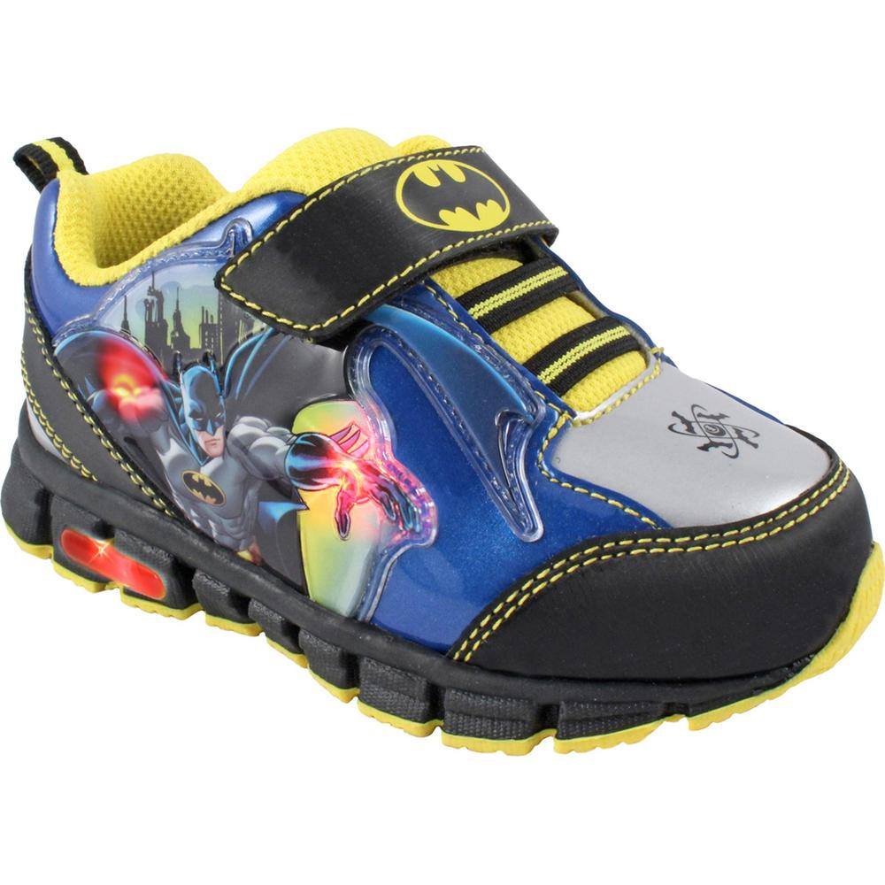 DC Comics Toddler Boy's Batman Blue/Black Light-Up Athletic Shoe