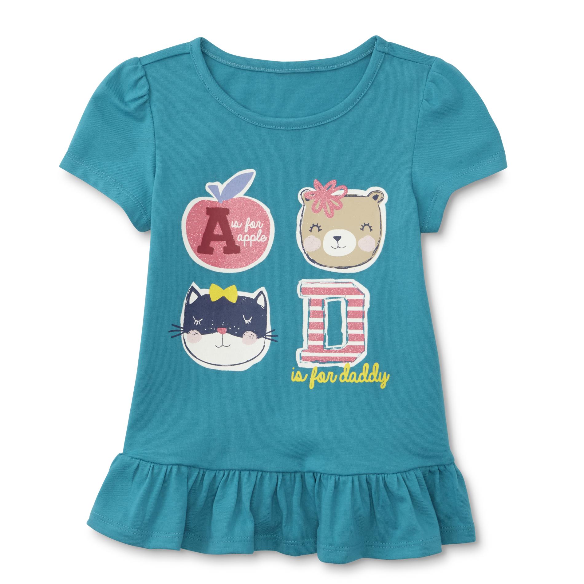 WonderKids Infant & Toddler Girl's Peplum Top - Alphabet
