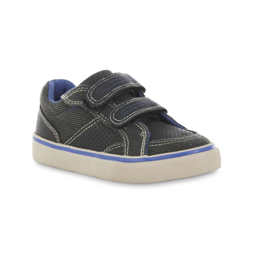 Roebuck & Co. Toddler Boy's Charlie Black/Blue Sneaker