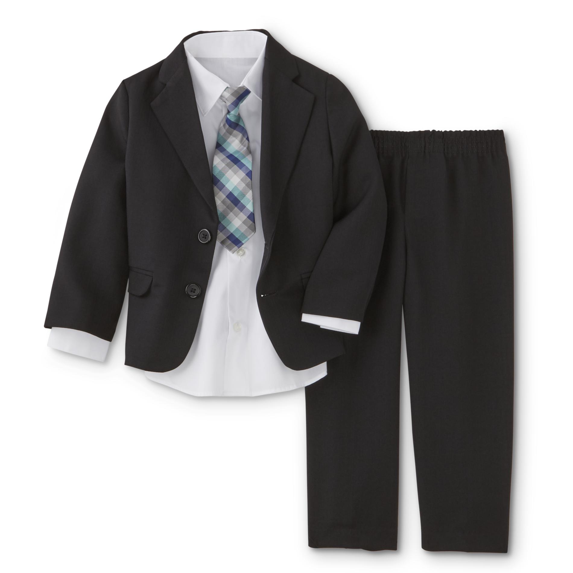 Dockers Infant & Toddler Boys' Suit Coat, Dress Pants, Shirt & Necktie - Plaid