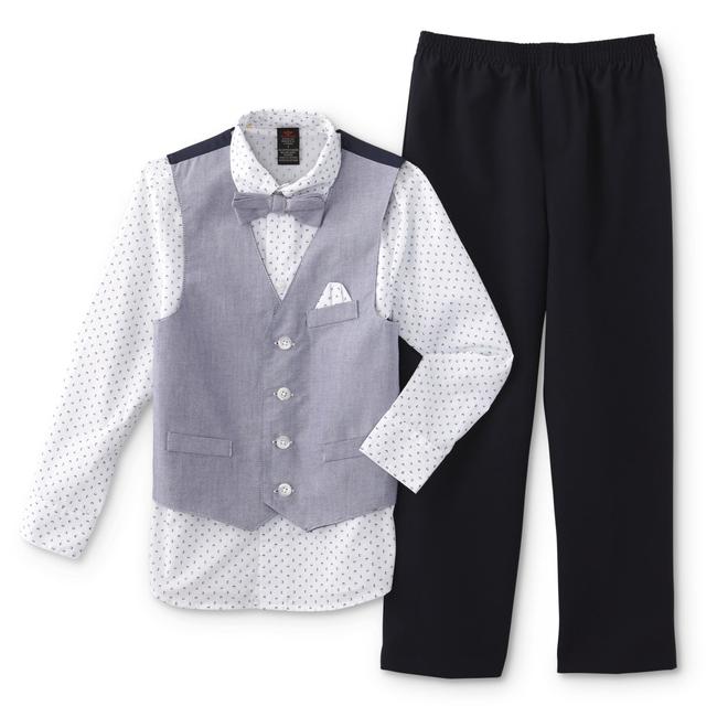 Dockers Boys' Dress Shirt, Vest, Bow Tie & Dress Pants