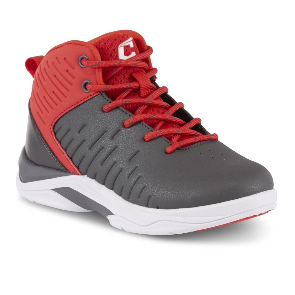 CATAPULT Boys' Lionel Gray/Red High-Top Athletic Shoe