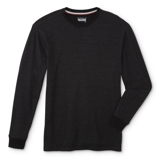 Basic Editions Men's Long-Sleeve Crew Neck Shirt