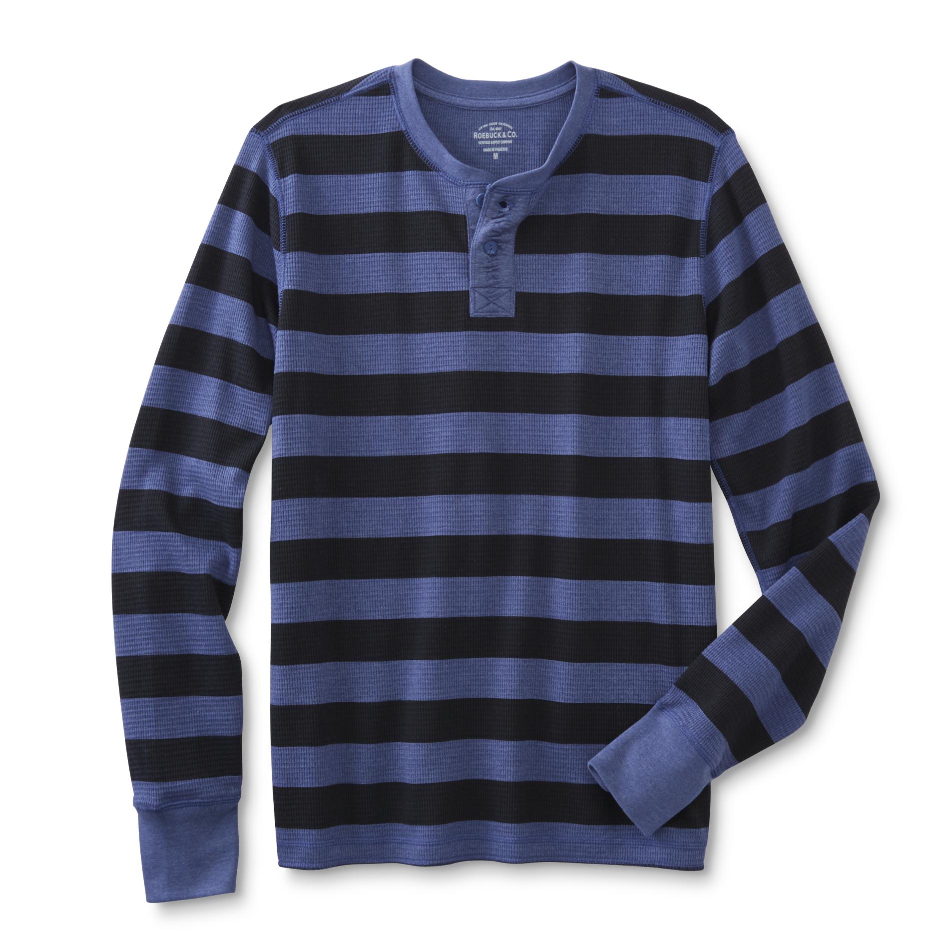 Roebuck & Co. Young Men's Henley Shirt - Striped