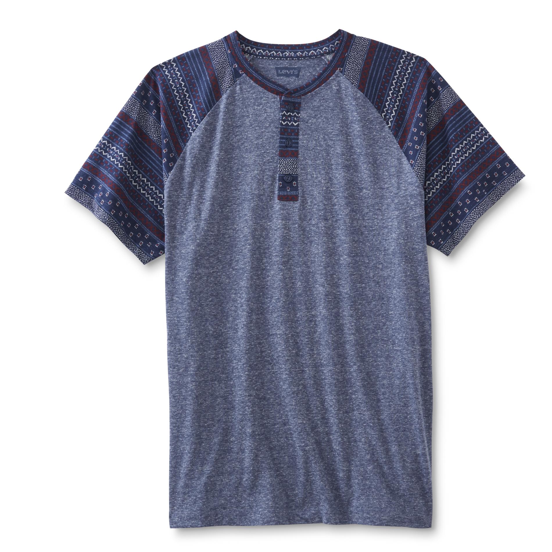 Levi's Men's Henley Shirt - Mixed Print