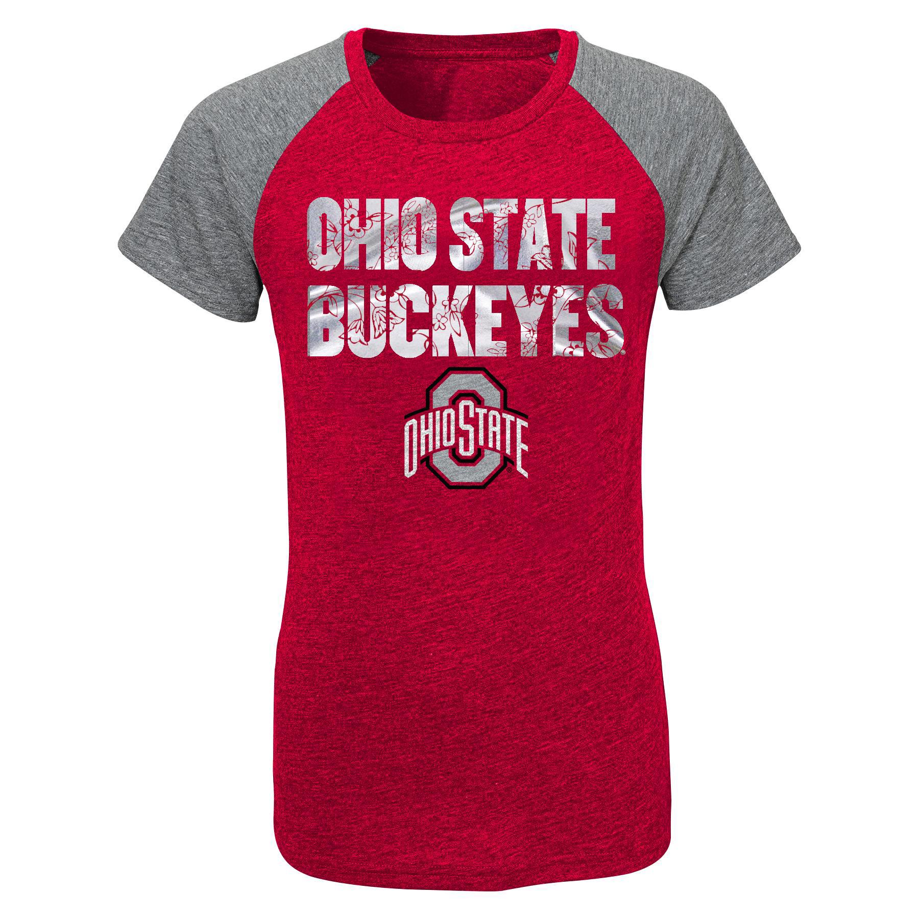 NCAA Girls' Graphic T-Shirt - Ohio State Buckeyes