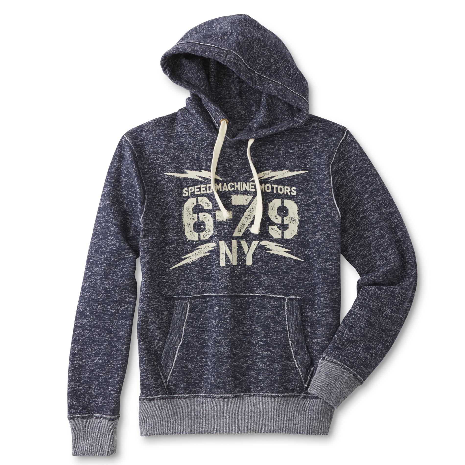 Roebuck & Co. Young Men's Graphic Hoodie - Space-Dyed