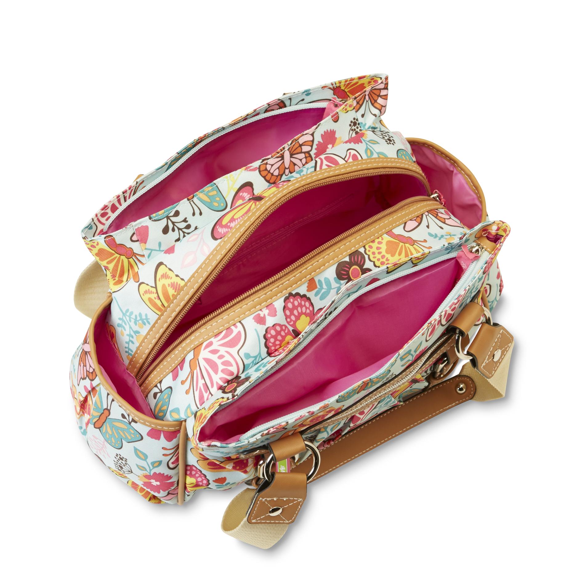 Lily Bloom Women's TripleSection Handbag Butterflies