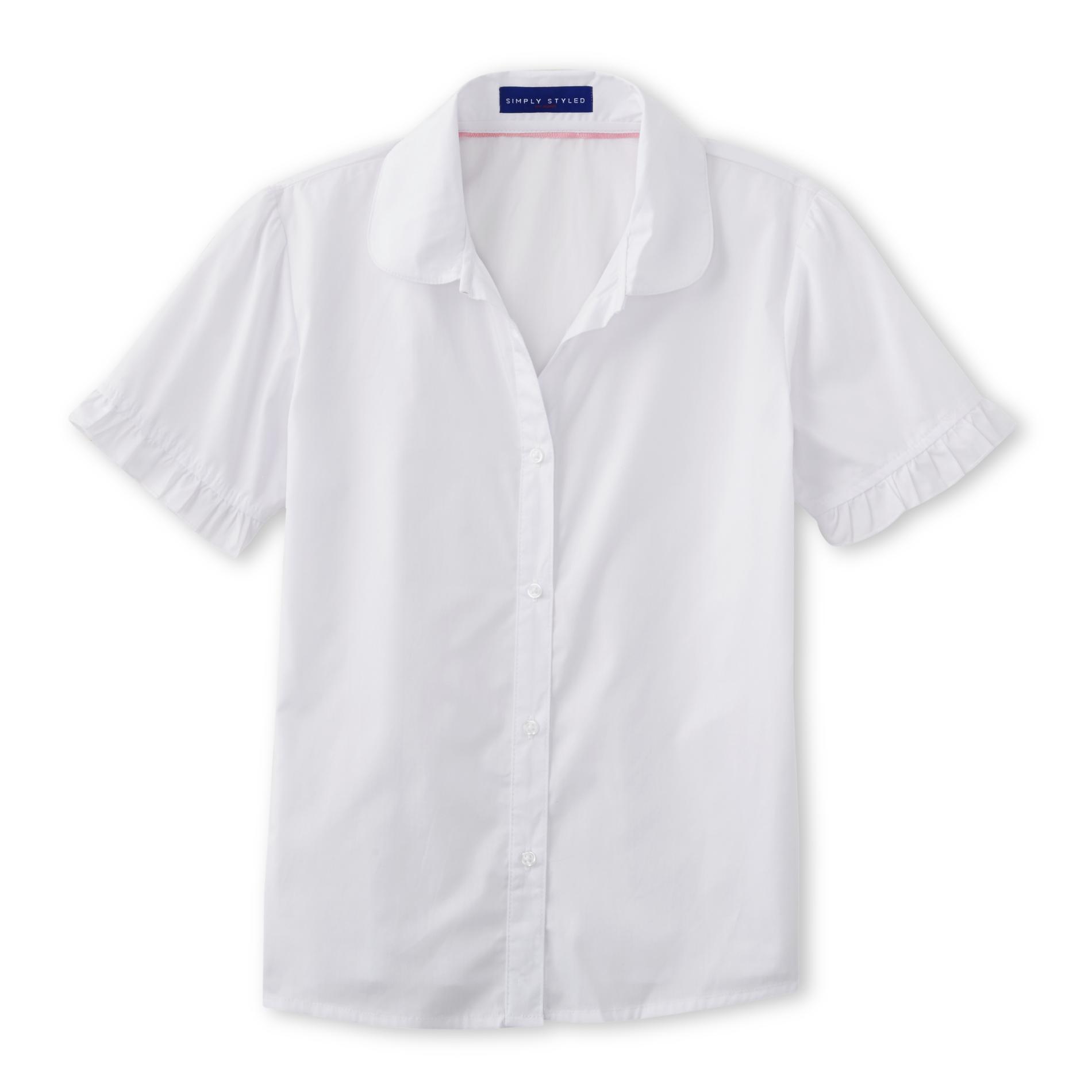 Simply Styled Girls' Short-Sleeve Blouse