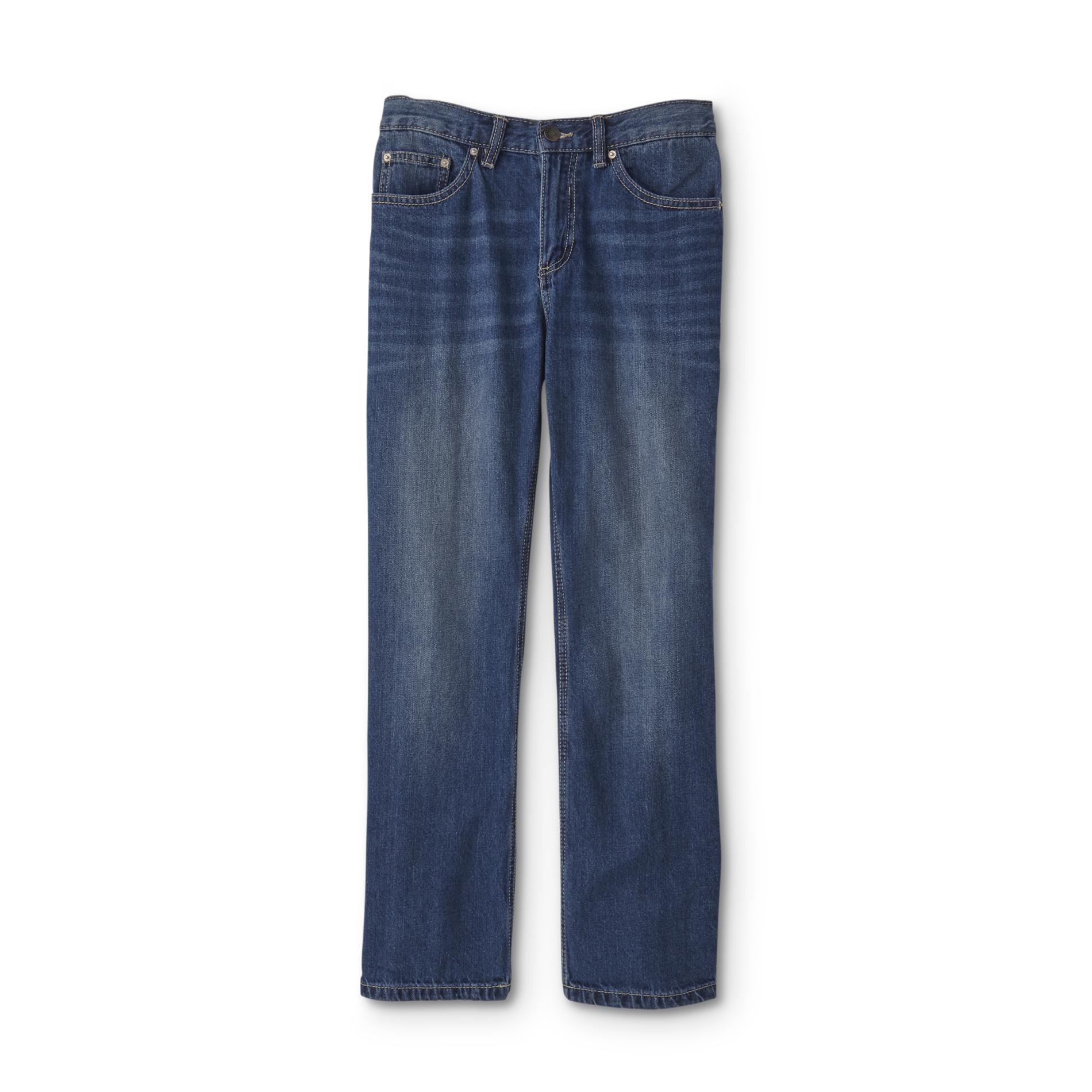 Route 66 Boys' Husky Relaxed Fit Jeans