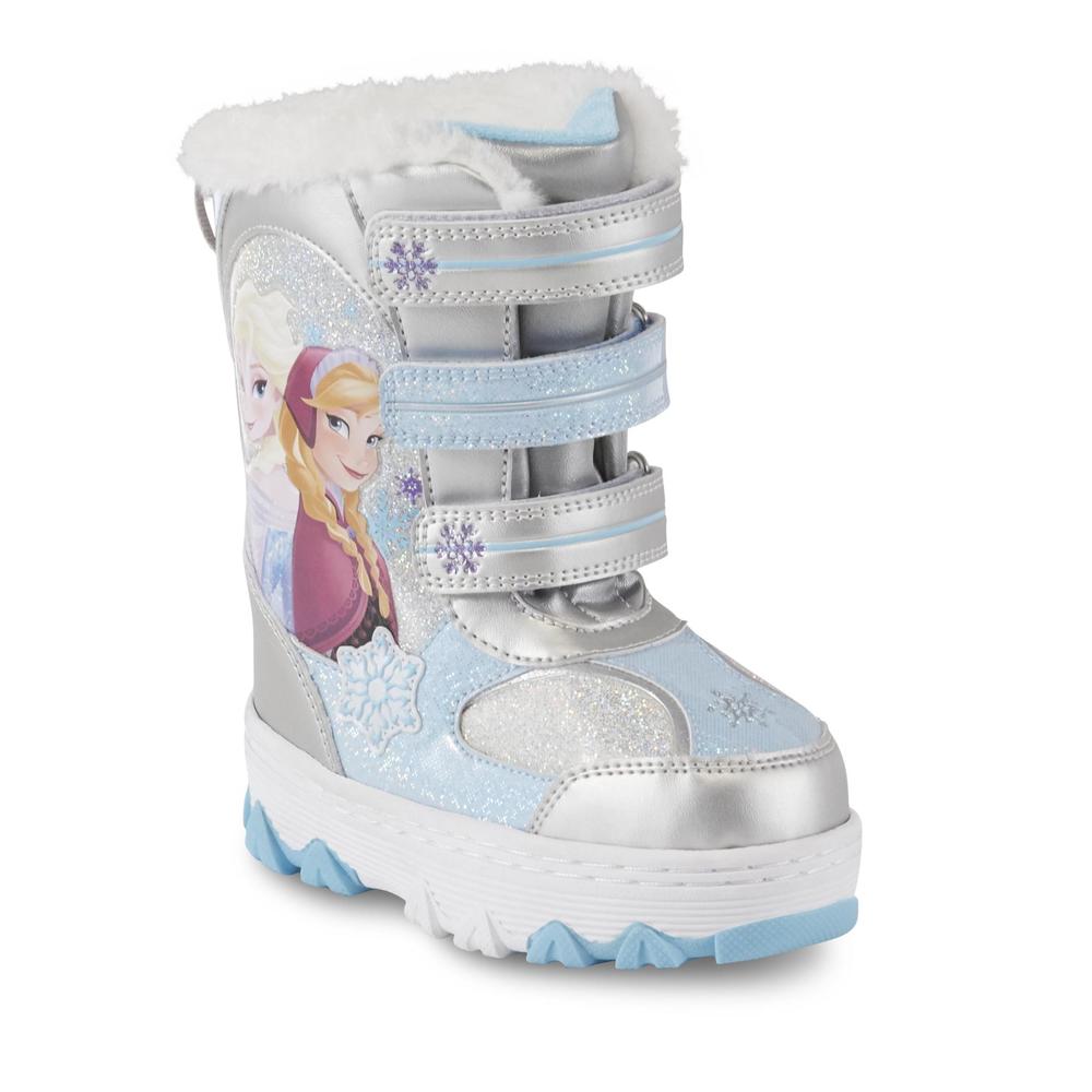 Character Toddler Girls' Frozen Silver Winter Boot