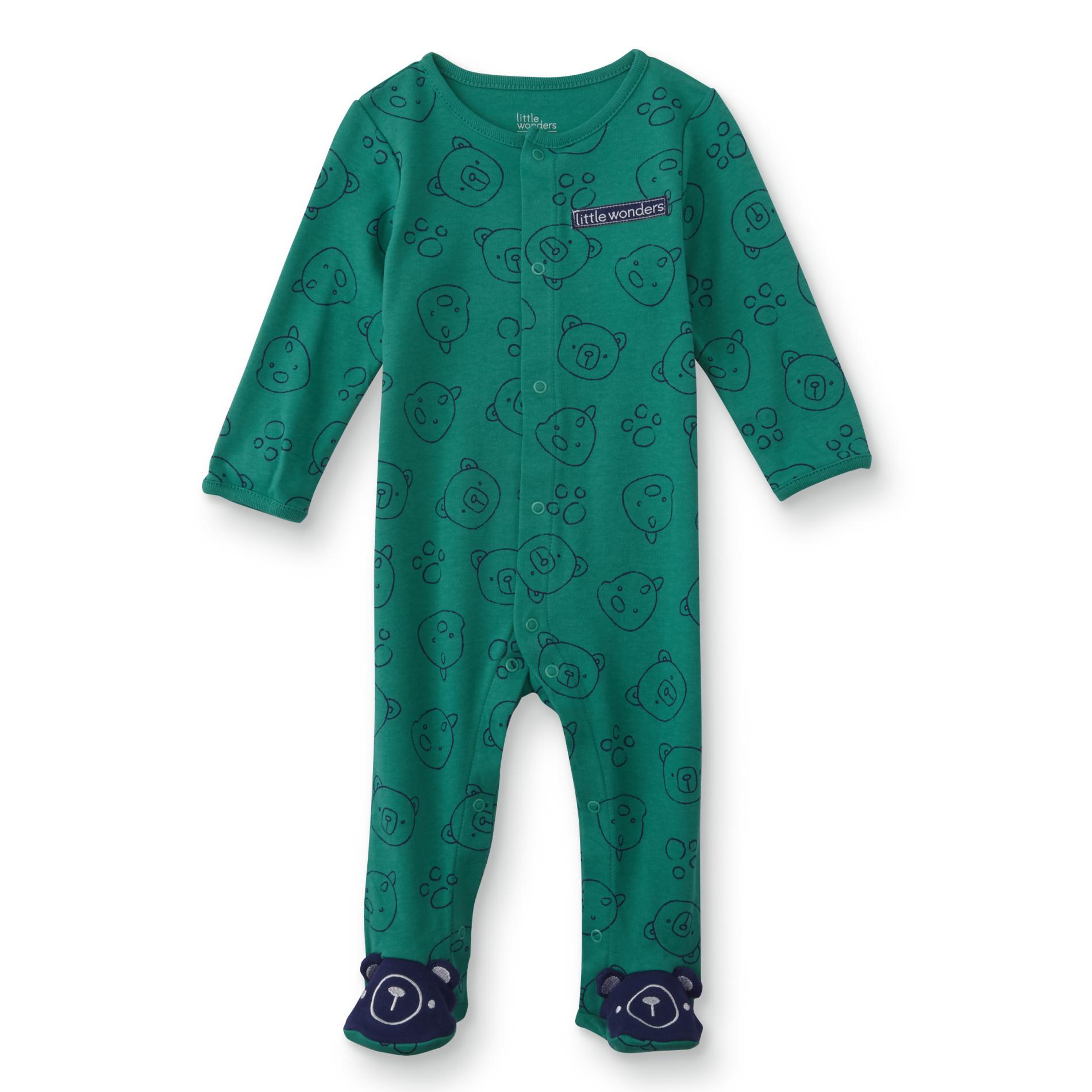 Little Wonders Infants’ Footed Pajamas - Bears, Size: Newborn, Head Paws Little Wonders Infants’ Footed Pajamas - Bears, Size: Newborn, Head Paws