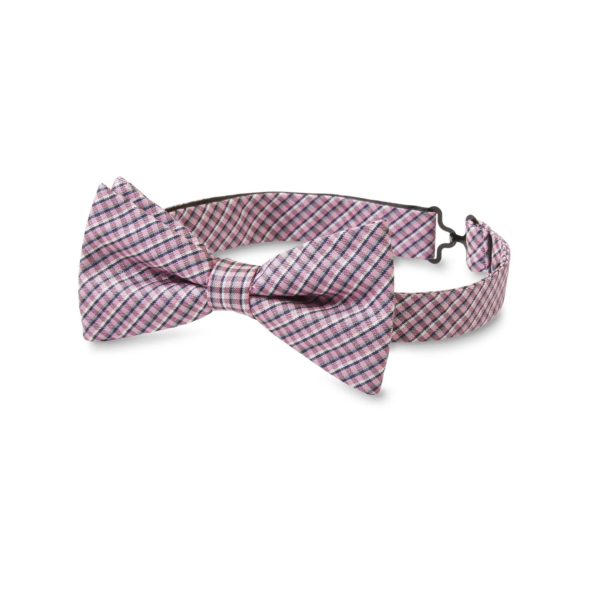 Men's ClipOn Bow Tie Mini Plaid