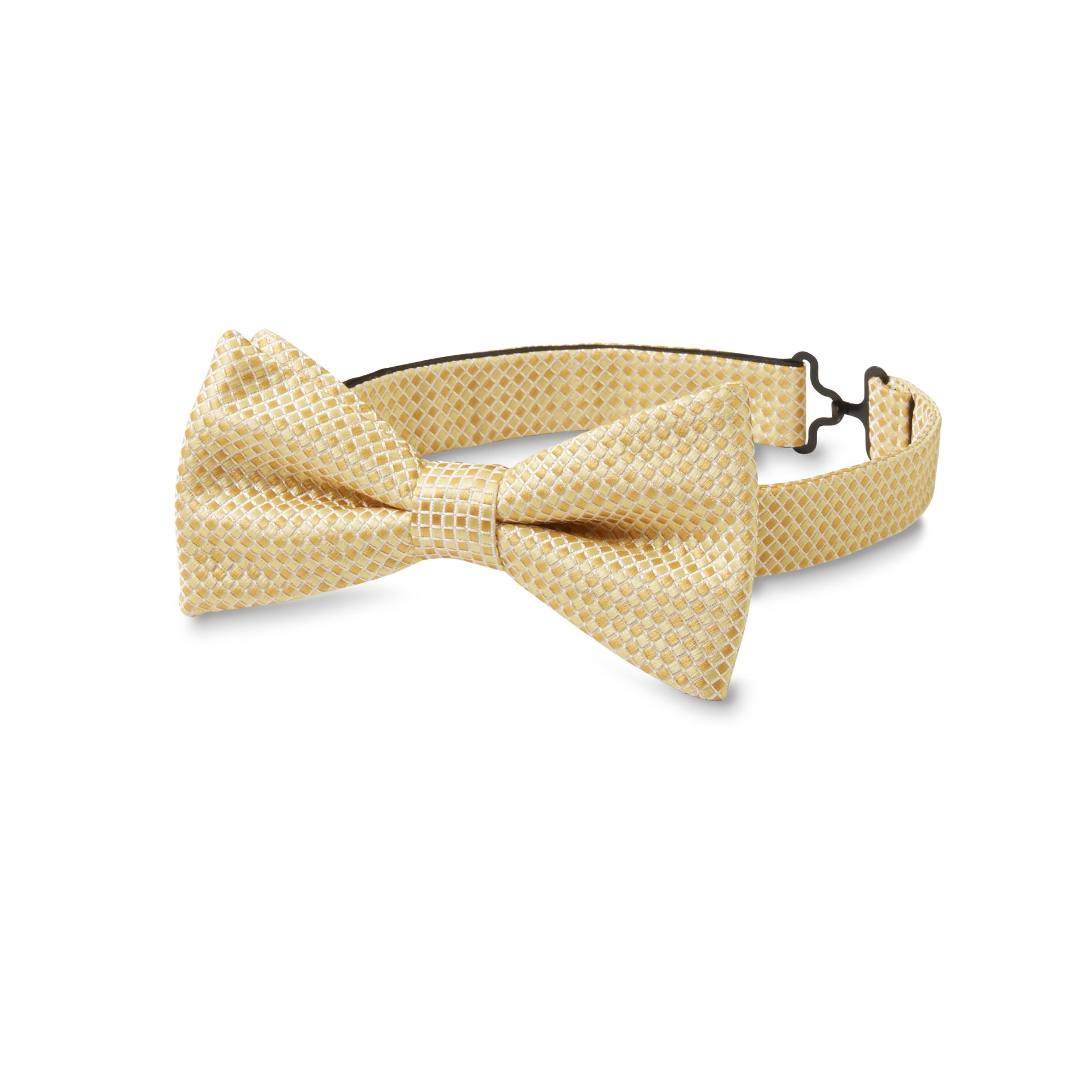 Men's Clip-On Bow Tie - Diamond Jacquard