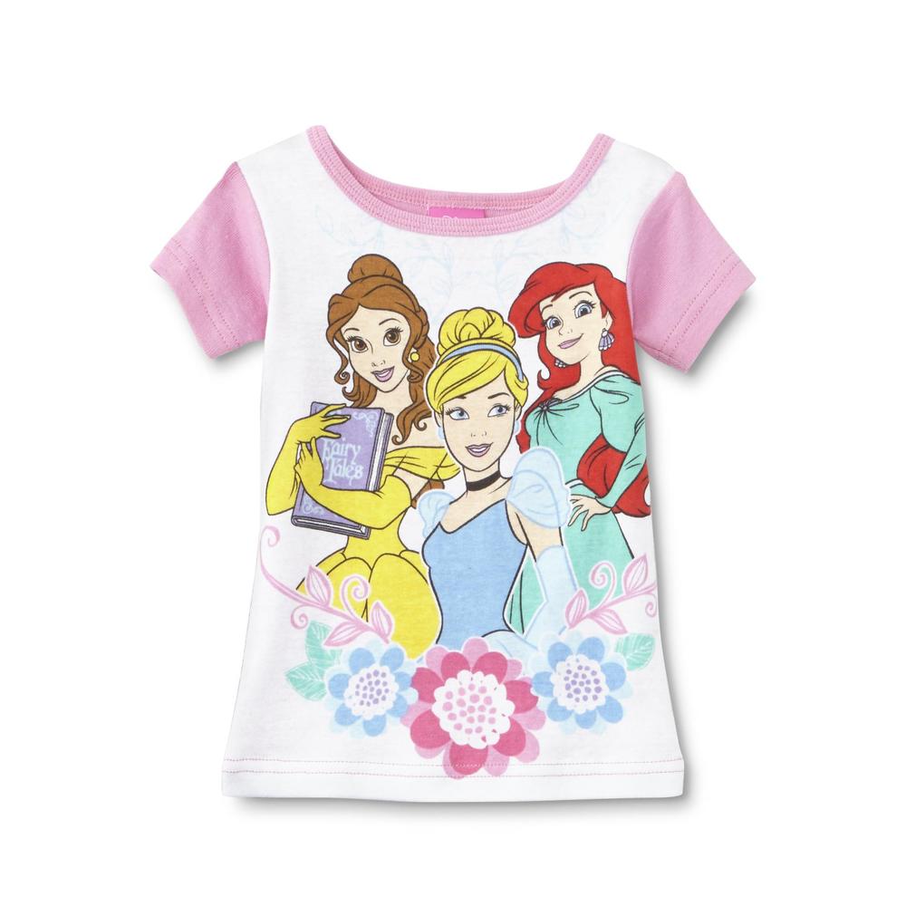 Disney Princess Infant & Toddler Girl's Pajama Top, Shorts & Tutu