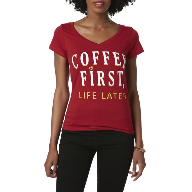 Joe Boxer Juniors' Graphic TShirt Coffee First