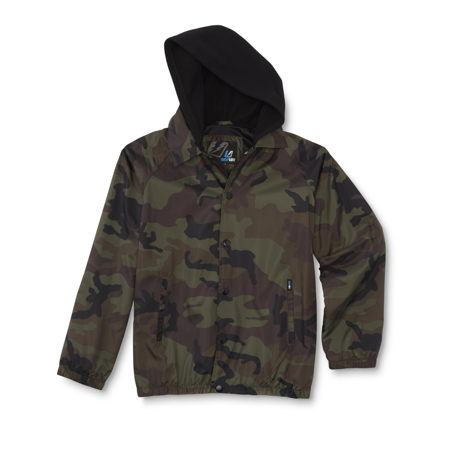 Amplify Boy's Hooded Jacket - Camouflage