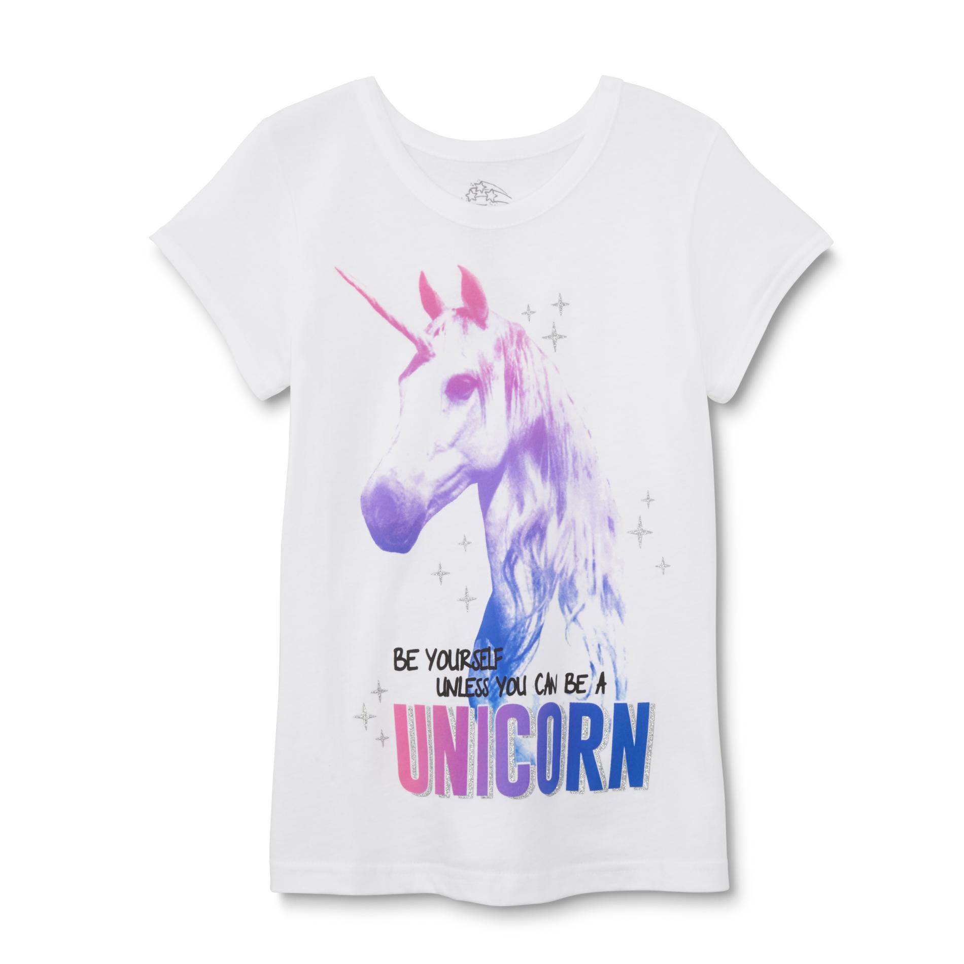 Girl's Graphic T-Shirt - Unicorn