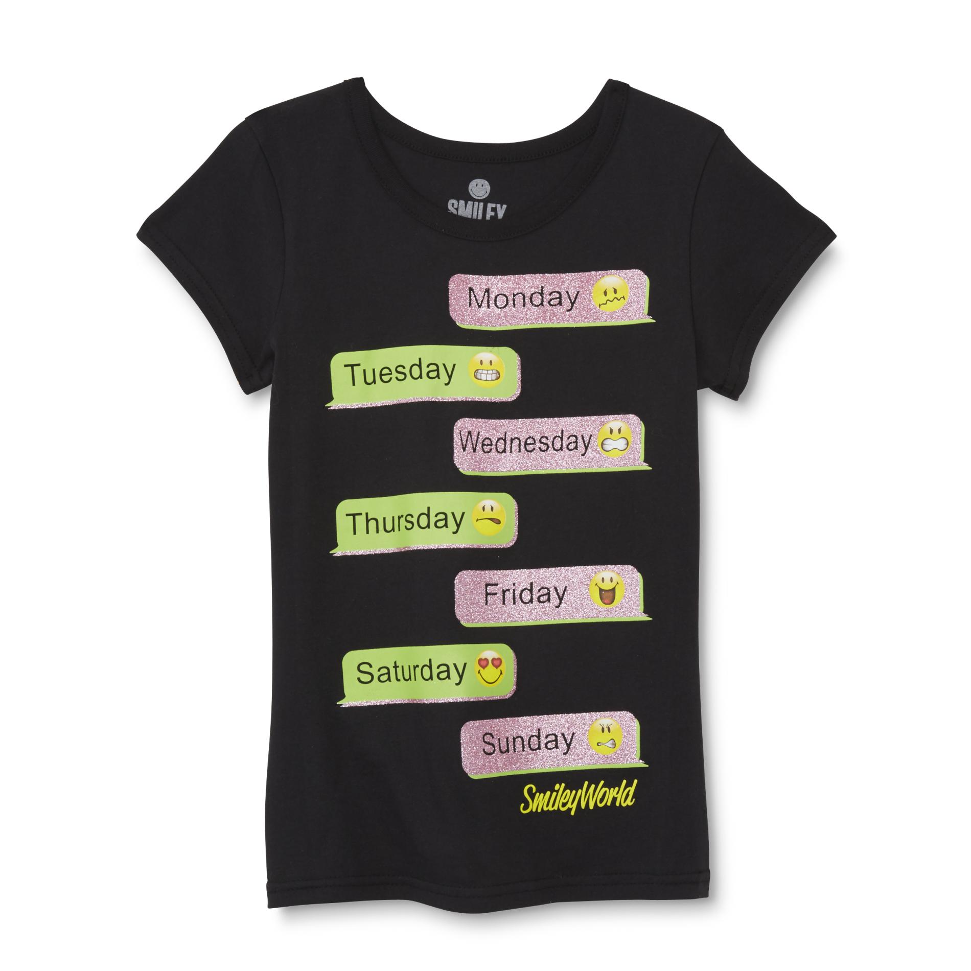 Girl's Graphic T-Shirt - Emoji